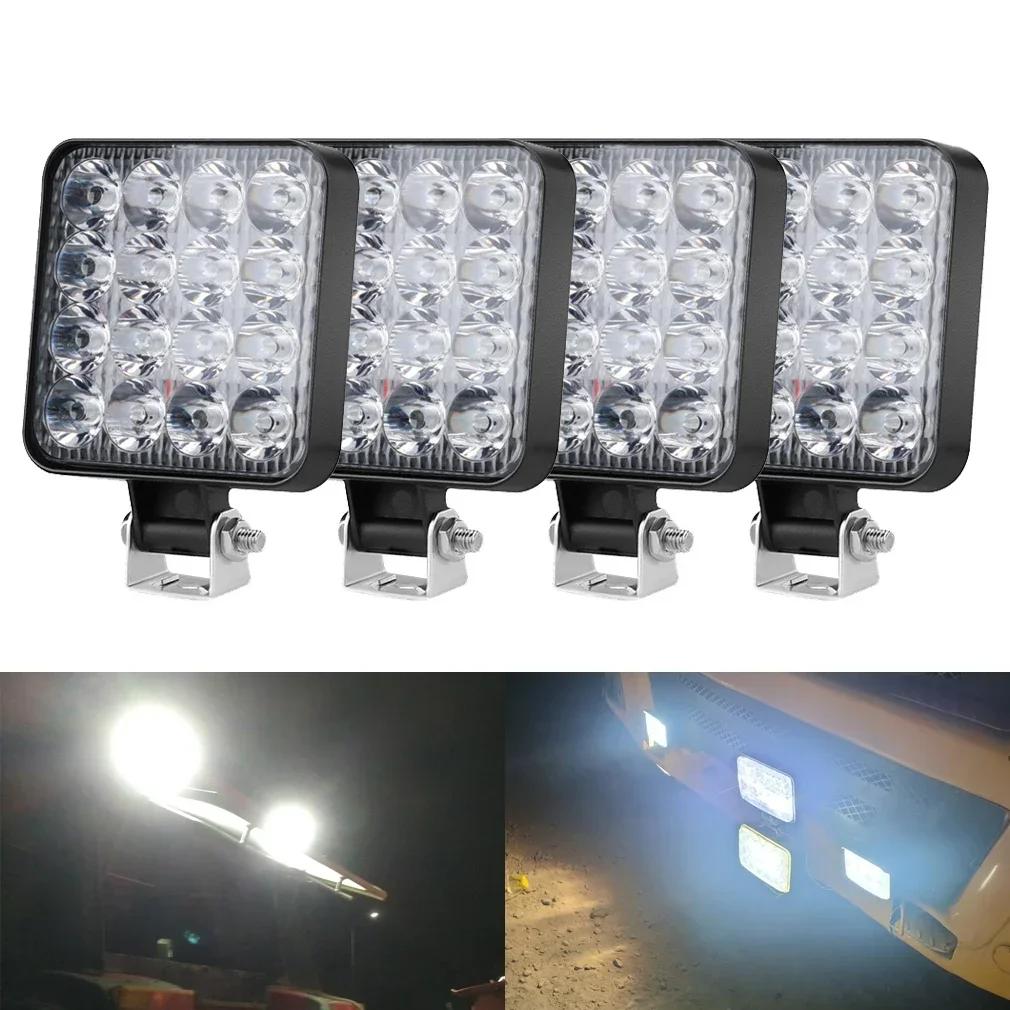 LED ۾   ε 4X4 ƮƮ,  Ʈ ڵ  Ʈ SUV ATV LED Ʈ, 12V, 24V, 48W